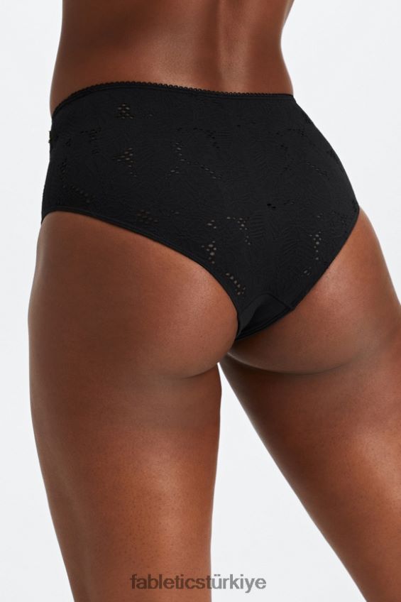 tr Fabletics kadınlar dikişsiz dantel arsız külot siyah 40R06B2896