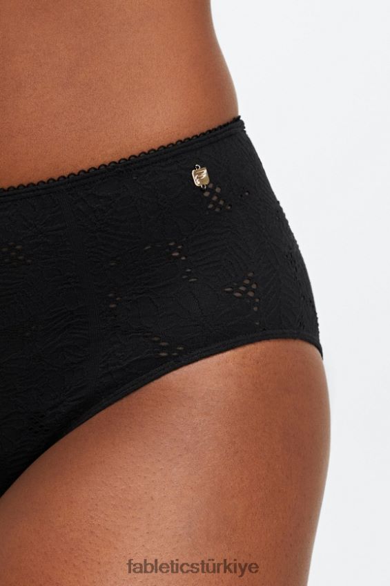 tr Fabletics kadınlar dikişsiz dantel arsız külot siyah 40R06B2896
