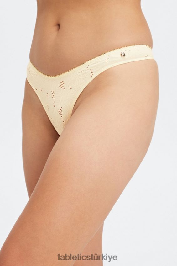 tr Fabletics kadınlar dikişsiz dantel yüksek belli tanga ak balıkçıl/soluk kireç 40R06B2892