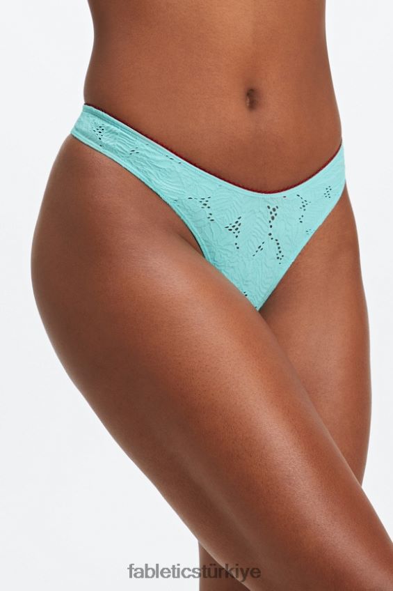 tr Fabletics kadınlar dikişsiz dantel yüksek belli tanga kristal dalga/tatlı kiraz 40R06B2891