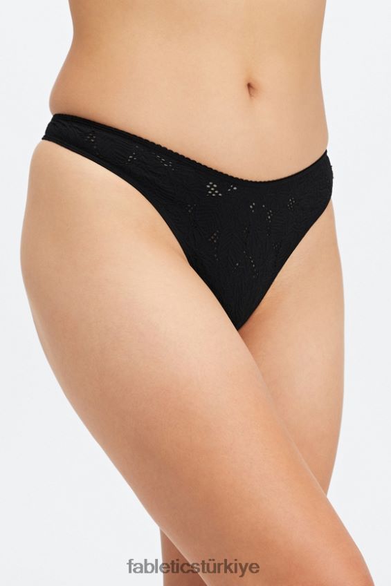 tr Fabletics kadınlar dikişsiz dantel yüksek belli tanga siyah 40R06B2893