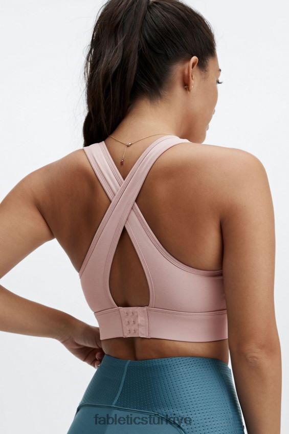tr Fabletics kadınlar Blare çapraz sırtlı orta etkili spor sutyeni iz tozu 40R06B1883
