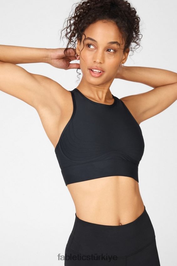 tr Fabletics kadınlar Blare orta etkili spor sutyeni ii siyah 40R06B1904