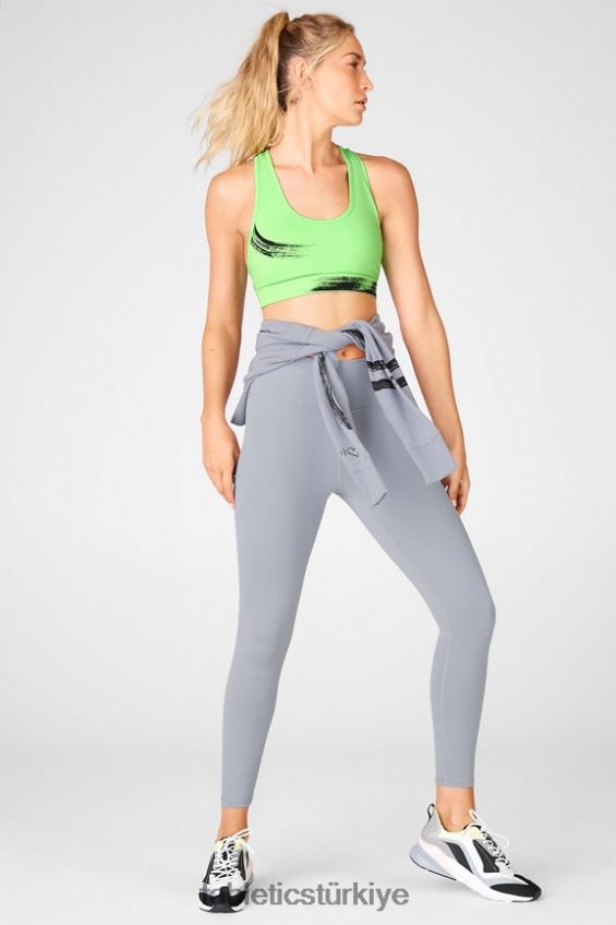 tr Fabletics kadınlar adaçayı baskılı orta etkili spor sutyeni muhabbet kuşu/fırça darbesi 40R06B1941