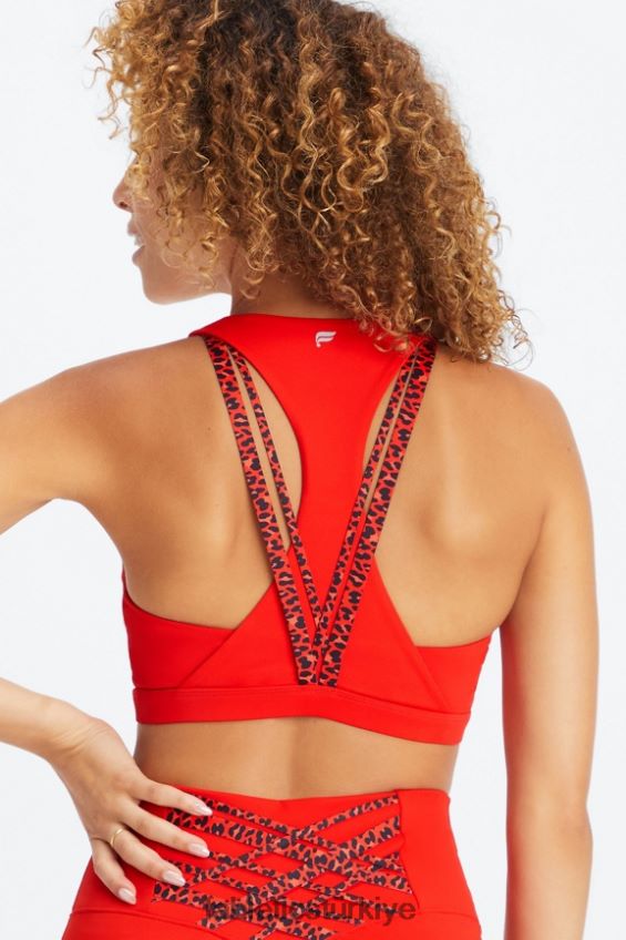 tr Fabletics kadınlar boost orta etkili spor sutyeni 120 elektrikli kiraz/elektrikli kiraz mini leopar 40R06B1785