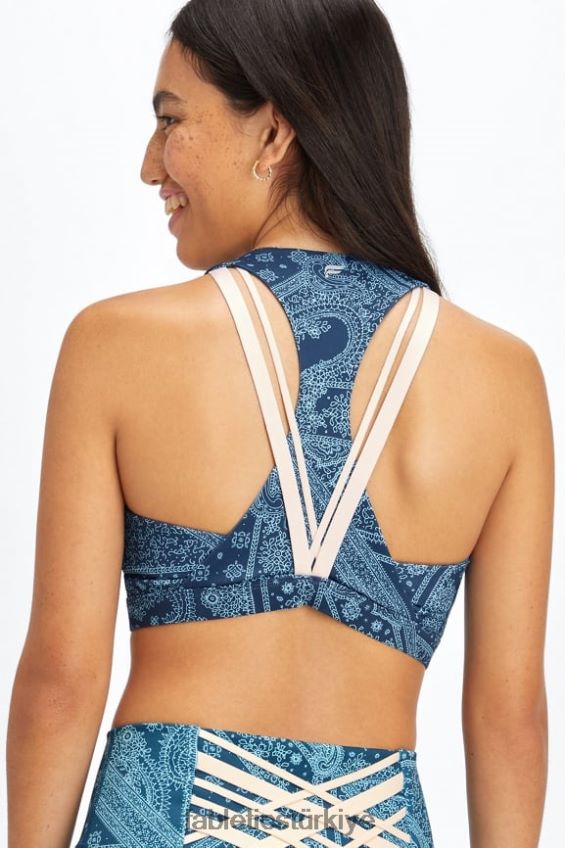 tr Fabletics kadınlar boost orta etkili spor sutyeni 121 mavi nova bandana/tapyoka 40R06B1789
