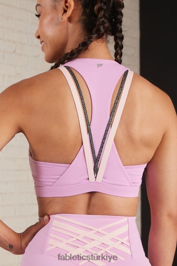 tr Fabletics kadınlar boost orta etkili spor sutyeni 122 puslu leylak/çoklu 40R06B1791