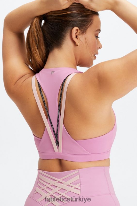 tr Fabletics kadınlar boost orta etkili spor sutyeni 122 puslu leylak/çoklu 40R06B1791