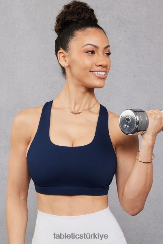 tr Fabletics kadınlar boost orta etkili spor sutyeni 123 derin donanma/yağmur bulutu 40R06B1799