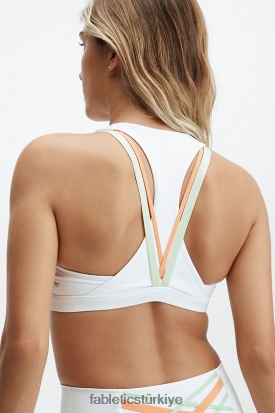 tr Fabletics kadınlar boost orta etkili spor sutyeni 124 beyaz/buz küpü çoklu 40R06B1802