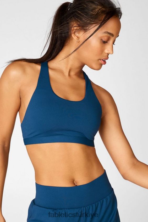 tr Fabletics kadınlar boost orta etkili spor sutyeni 125 pasifik mavisi/neon/beyaz 40R06B1808