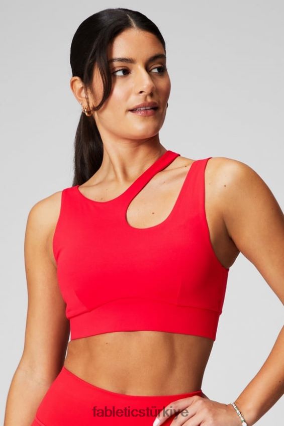 tr Fabletics kadınlar callie orta etkili spor sutyeni klasik kiraz 40R06B1736
