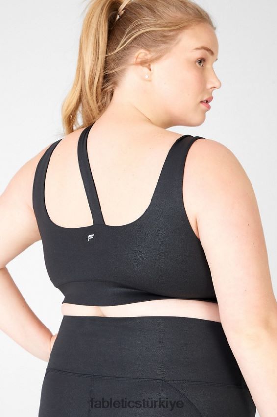 tr Fabletics kadınlar callie orta etkili spor sutyeni siyah serap 40R06B1934