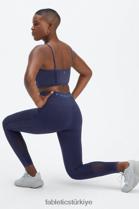 tr Fabletics kadınlar dikişsiz bralet senkronizasyonu yıkanmış derin donanma 40R06B2818