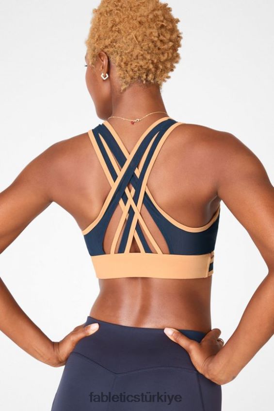 tr Fabletics kadınlar faye orta etkili spor sutyeni driftscape/gök gürültüsü 40R06B1913