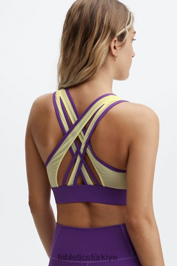 tr Fabletics kadınlar faye orta etkili spor sutyeni dut öpücüğü/limon kremi 40R06B1908