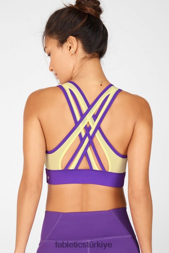 tr Fabletics kadınlar faye orta etkili spor sutyeni dut öpücüğü/limon kremi 40R06B1908