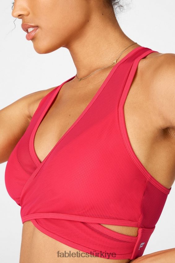 tr Fabletics kadınlar faye orta etkili spor sutyeni ii ruj kırmızı 40R06B1910