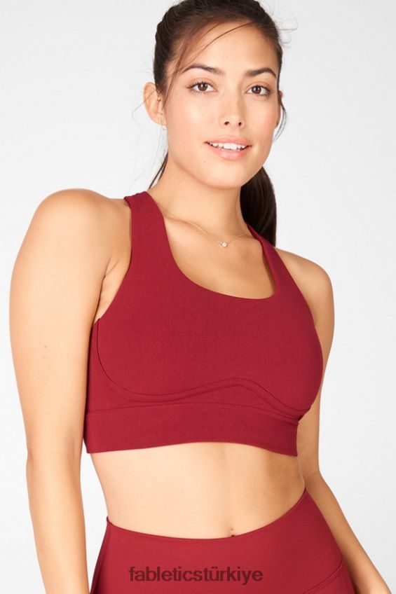 tr Fabletics kadınlar freya heykeltraş sporcu sütyeni tuğla/mandalina 40R06B1899