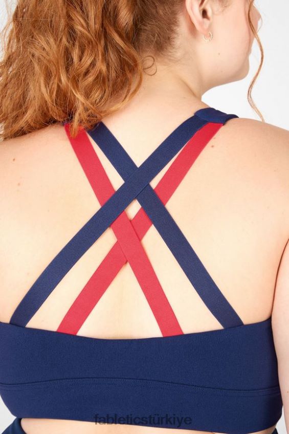 tr Fabletics kadınlar freya heykeltraş sporcu sütyeni uçurum/kızıl 40R06B1902