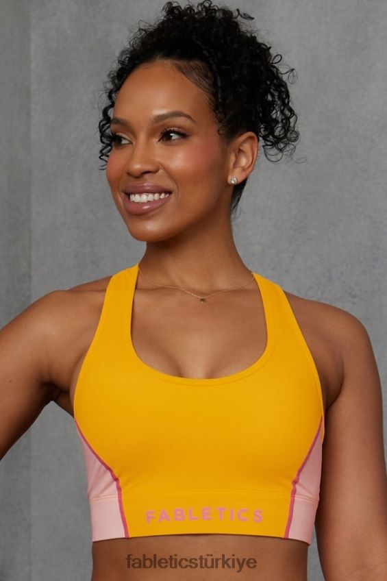 tr Fabletics kadınlar hareket halinde orta etkili spor sutyeni 111 öğleden sonra güneşi/pembe buttercream 40R06B1738