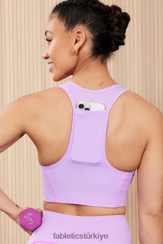 tr Fabletics kadınlar hareket halinde orta etkili spor sutyeni 112 mor kozmo/pembe kaçış 40R06B1743