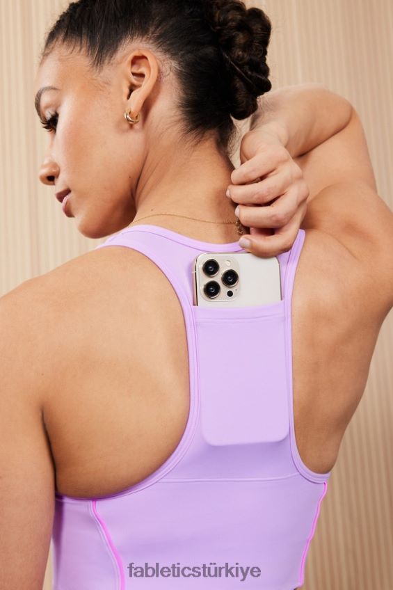tr Fabletics kadınlar hareket halinde orta etkili spor sutyeni 112 mor kozmo/pembe kaçış 40R06B1743