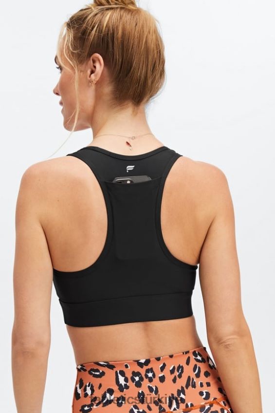 tr Fabletics kadınlar hareket halinde orta etkili spor sutyeni 113 siyah 40R06B1745