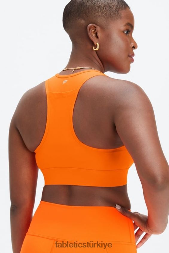 tr Fabletics kadınlar hareket halinde orta etkili spor sutyeni 114 flaş turuncu 40R06B1749