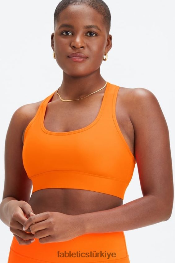 tr Fabletics kadınlar hareket halinde orta etkili spor sutyeni 114 flaş turuncu 40R06B1749