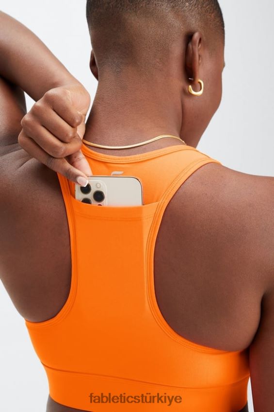 tr Fabletics kadınlar hareket halinde orta etkili spor sutyeni 114 flaş turuncu 40R06B1749