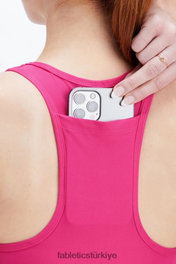 tr Fabletics kadınlar hareket halinde orta etkili spor sutyeni 114 peluş pembe 40R06B1751