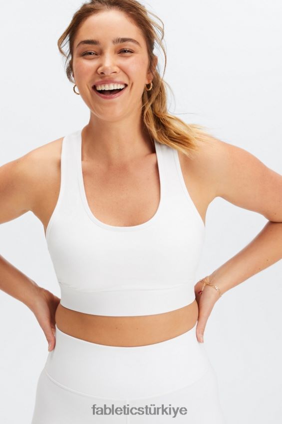 tr Fabletics kadınlar hareket halinde orta etkili spor sutyeni 115 parlak beyaz 40R06B1754