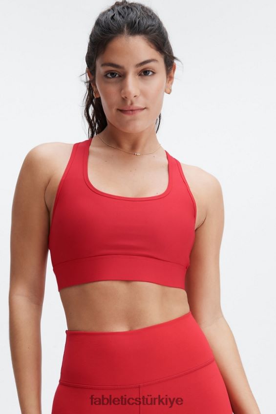 tr Fabletics kadınlar hareket halinde orta etkili spor sutyeni 115 yüksek kırmızı 40R06B1760