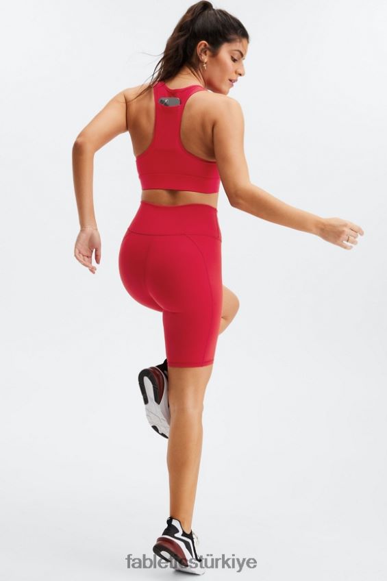 tr Fabletics kadınlar hareket halinde orta etkili spor sutyeni 115 yüksek kırmızı 40R06B1760