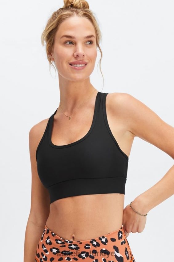 tr Fabletics kadınlar hareket halinde orta etkili spor sutyeni 131 siyah 40R06B1859