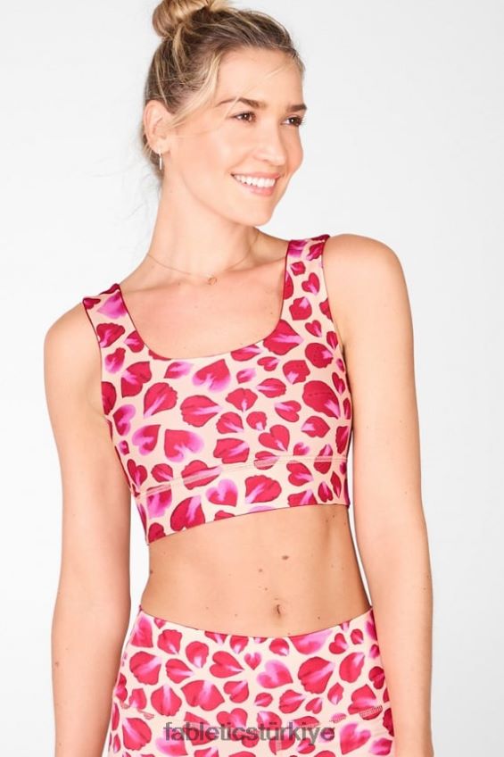 tr Fabletics kadınlar harlow ters çevrilebilir orta etkili spor sutyeni Trabzon hurması/gül yaprakları 40R06B1873