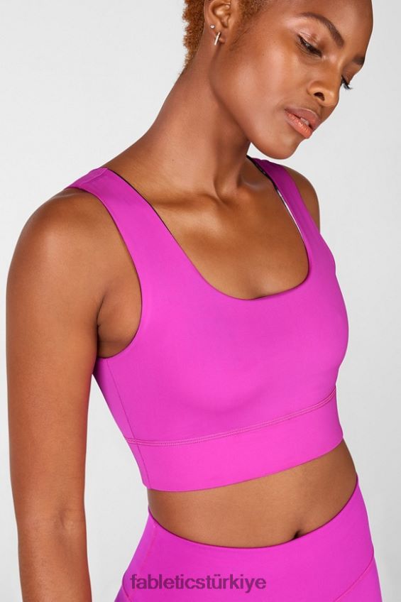 tr Fabletics kadınlar harlow ters çevrilebilir orta etkili spor sutyeni şenlikli/statik 40R06B1878