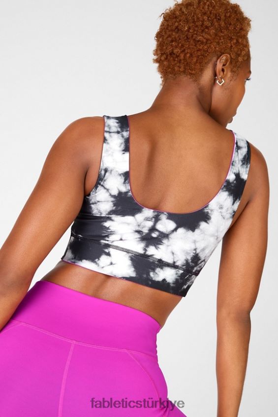 tr Fabletics kadınlar harlow ters çevrilebilir orta etkili spor sutyeni şenlikli/statik 40R06B1878