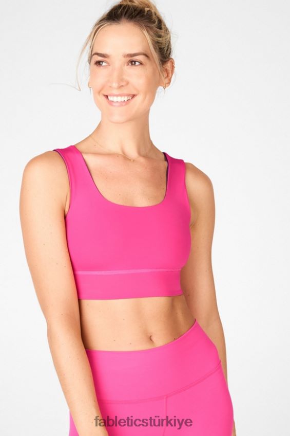 tr Fabletics kadınlar harlow ters çevrilebilir orta etkili spor sutyeni mavi nova/peluş pembe 40R06B1871