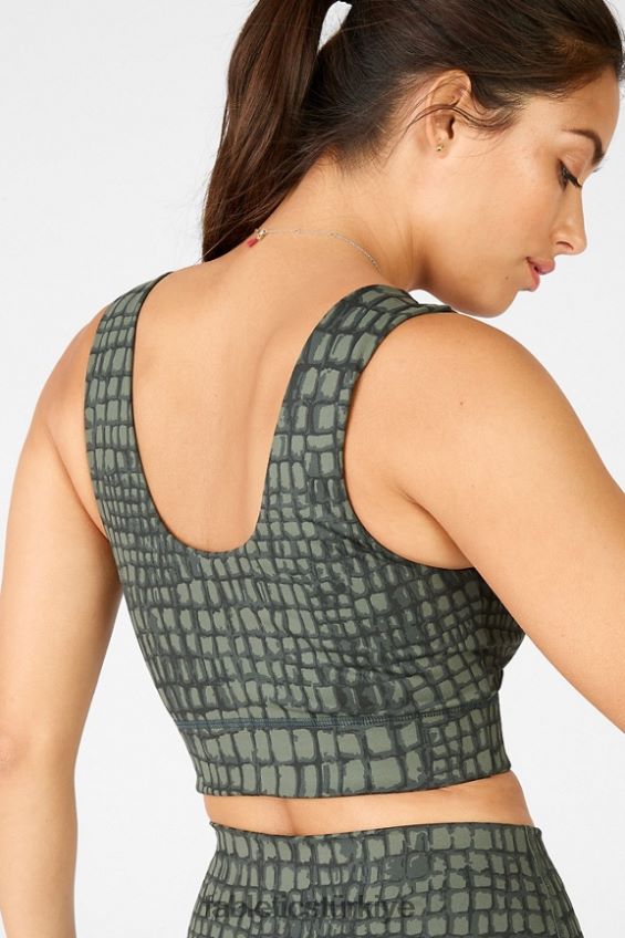 tr Fabletics kadınlar harlow ters çevrilebilir orta etkili spor sutyeni safari timsahı/safari 40R06B1869