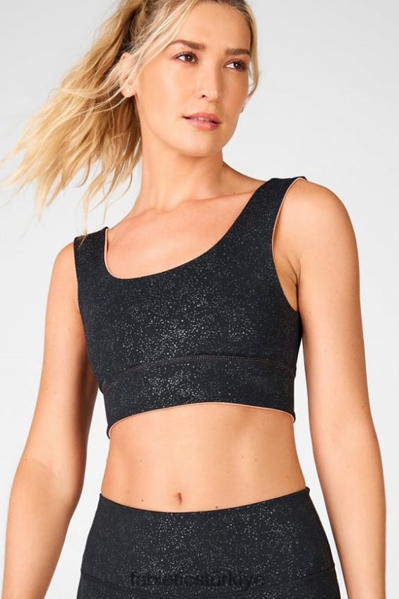 tr Fabletics kadınlar harlow ters çevrilebilir orta etkili spor sutyeni siyah şeffaf parıltı/tatlı tart 40R06B1876