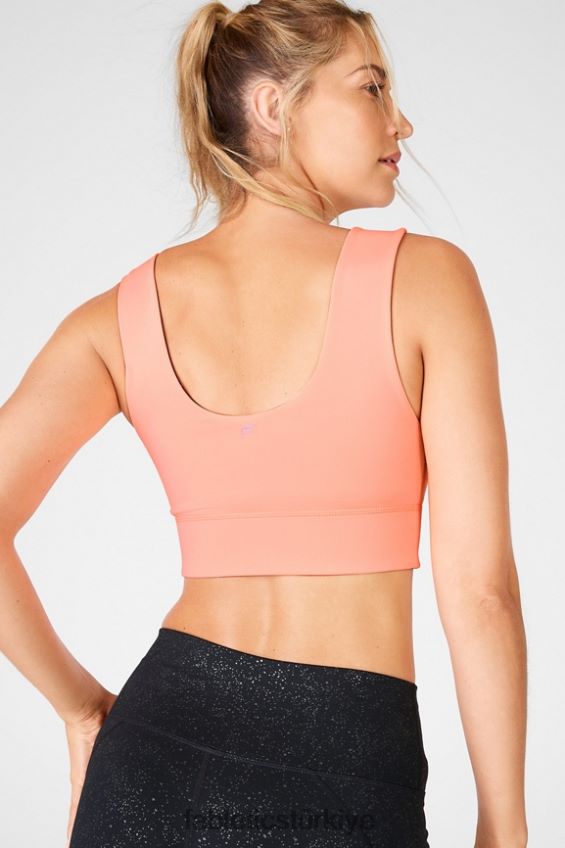 tr Fabletics kadınlar harlow ters çevrilebilir orta etkili spor sutyeni siyah şeffaf parıltı/tatlı tart 40R06B1876