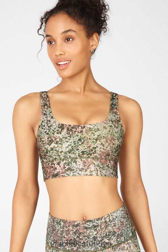 tr Fabletics kadınlar harlyn geri dönüşümlü sutyen toprak/yeşil narenciye 40R06B1906