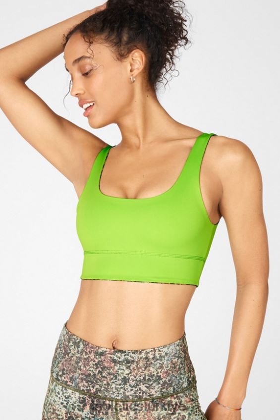 tr Fabletics kadınlar harlyn geri dönüşümlü sutyen toprak/yeşil narenciye 40R06B1906