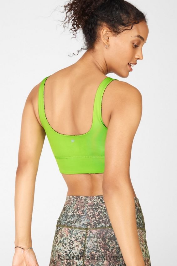 tr Fabletics kadınlar harlyn geri dönüşümlü sutyen toprak/yeşil narenciye 40R06B1906