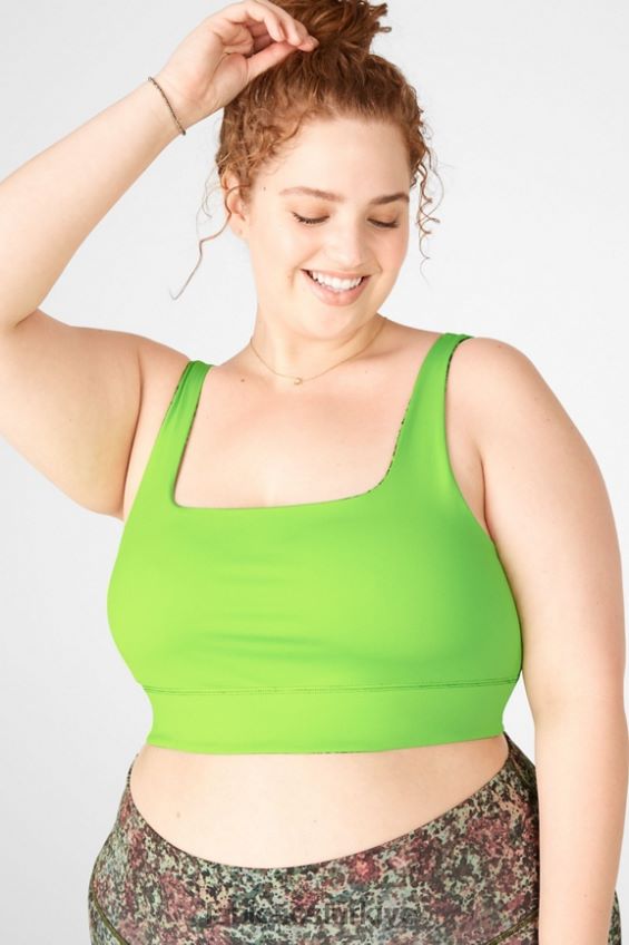 tr Fabletics kadınlar harlyn geri dönüşümlü sutyen toprak/yeşil narenciye 40R06B1907