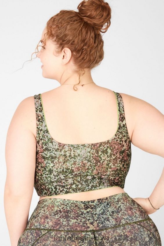 tr Fabletics kadınlar harlyn geri dönüşümlü sutyen toprak/yeşil narenciye 40R06B1907