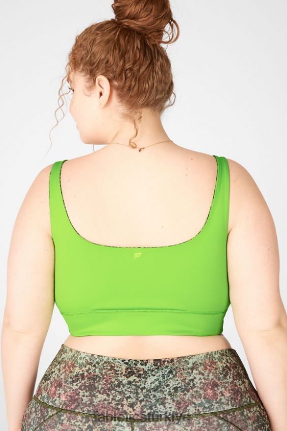 tr Fabletics kadınlar harlyn geri dönüşümlü sutyen toprak/yeşil narenciye 40R06B1907