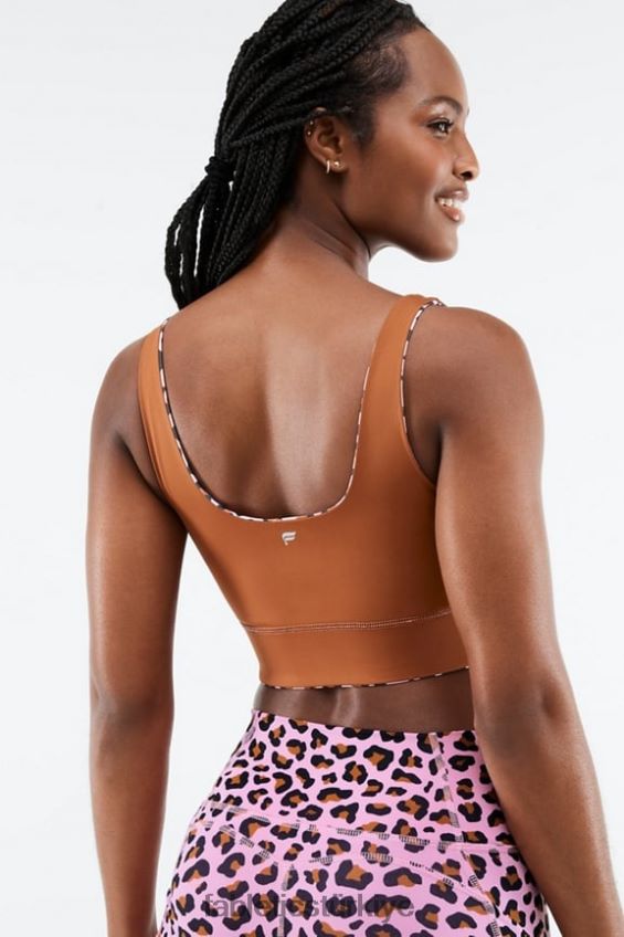 tr Fabletics kadınlar harlyn midi orta etkili spor sutyeni açık gül meru/tik 40R06B1856